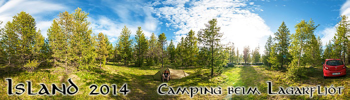 Camping beim Lagarfljót